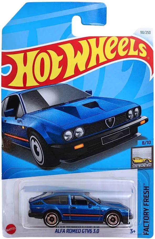 Hot Wheels 1:64 Scale Alfa Romeo GTV6 3.0 Factory Fresh for Ages 3 and Up by Small CLAP (Blue)