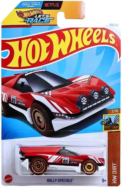 Hot Wheels Let's Race Netlix Rally Speciale HW Dirt for Ages 3 and Up (Red)