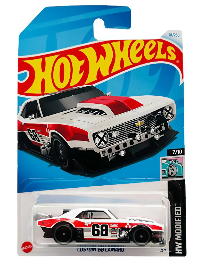 Hot Wheels Custom 68 Camaro HW Modified Ages 3 and Up (White)
